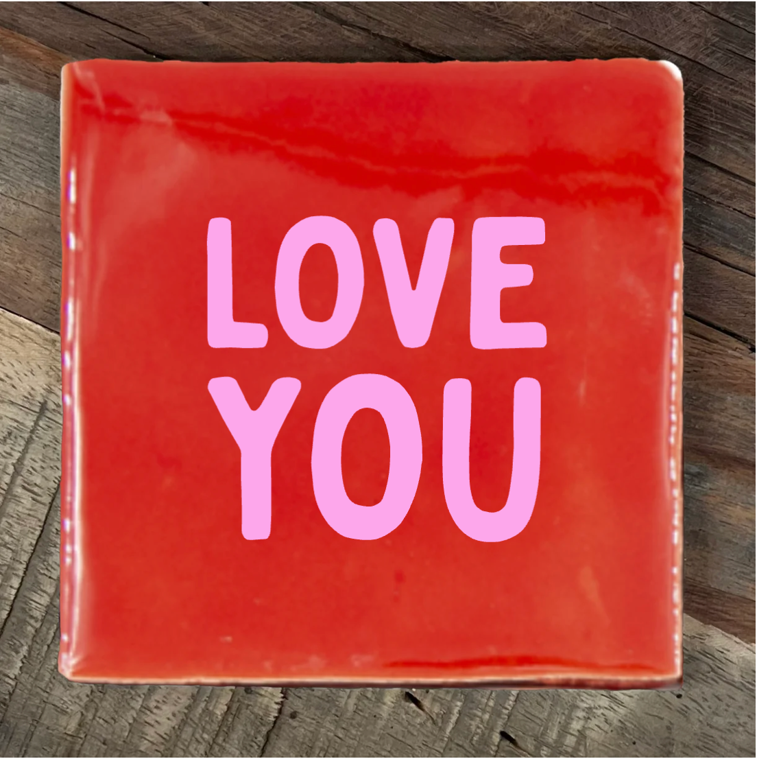 Label2X Tegeltje love you woonaccessoires homedecoratie