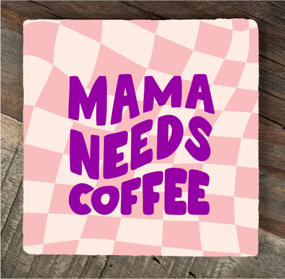 Label2X Tegeltje mama needs coffee woonaccessoires homedecoratie