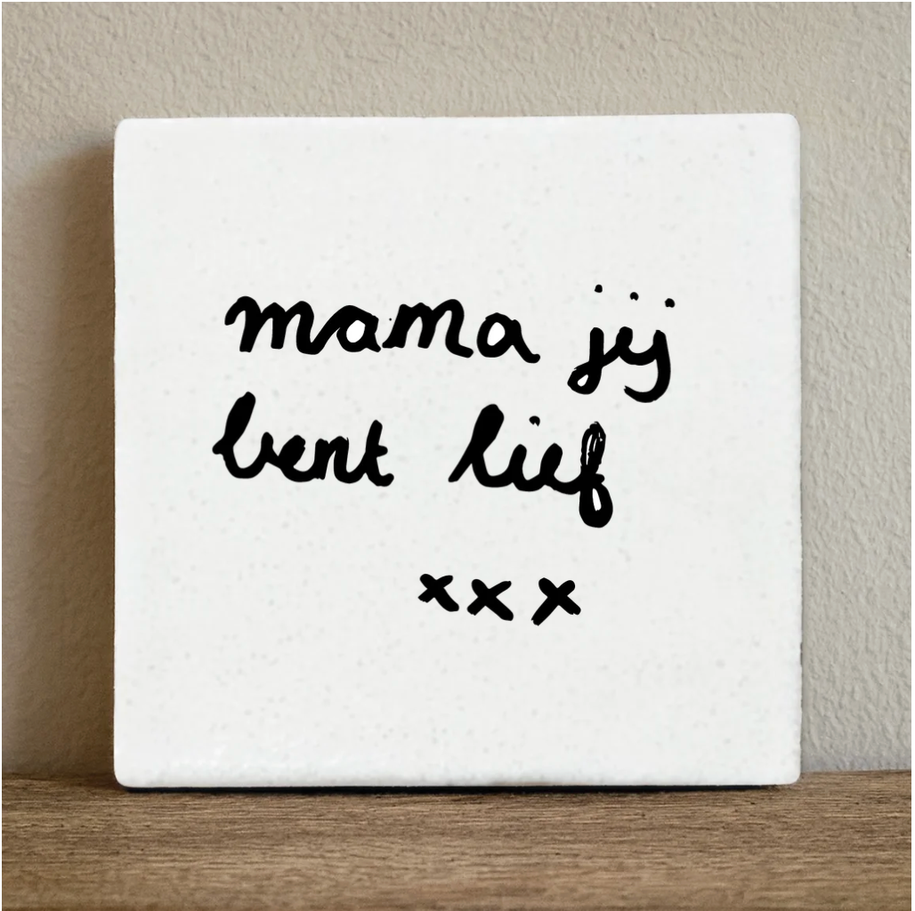 Label2X Tegeltje met eigen handschrift Tegeltje met eigen handschrift woonaccessoires homedecoratie