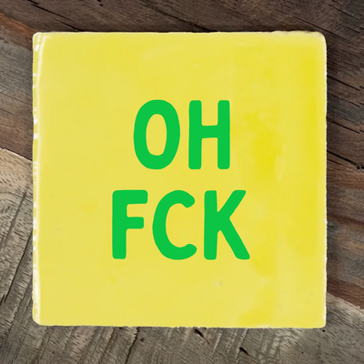 Label2X Tegeltje oh fck Tegeltje oh fck woonaccessoires homedecoratie