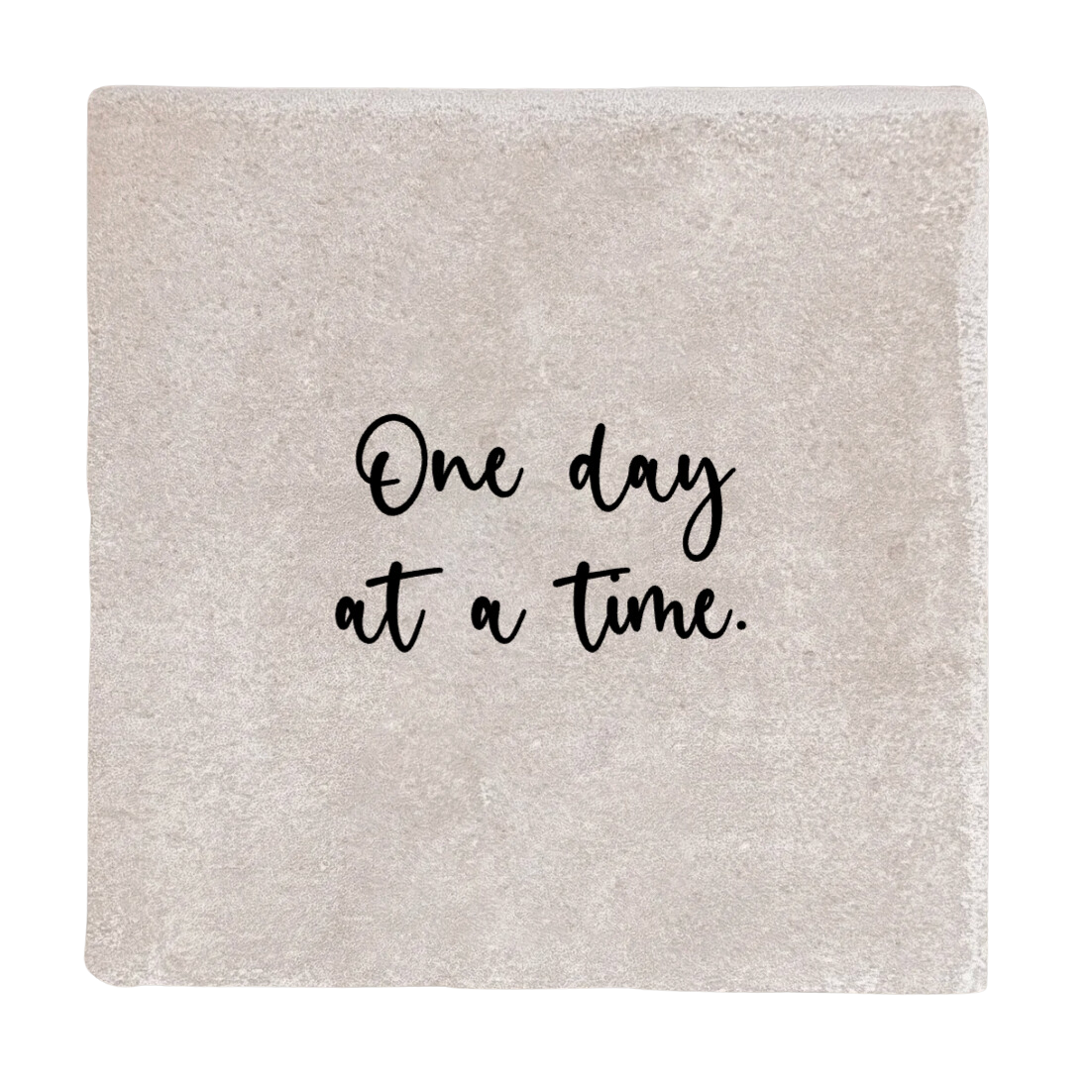 Label2X Tegeltje one day at a time woonaccessoires homedecoratie