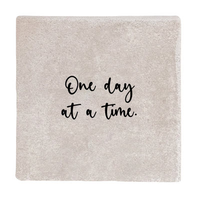 Label2X Tegeltje one day at a time woonaccessoires homedecoratie