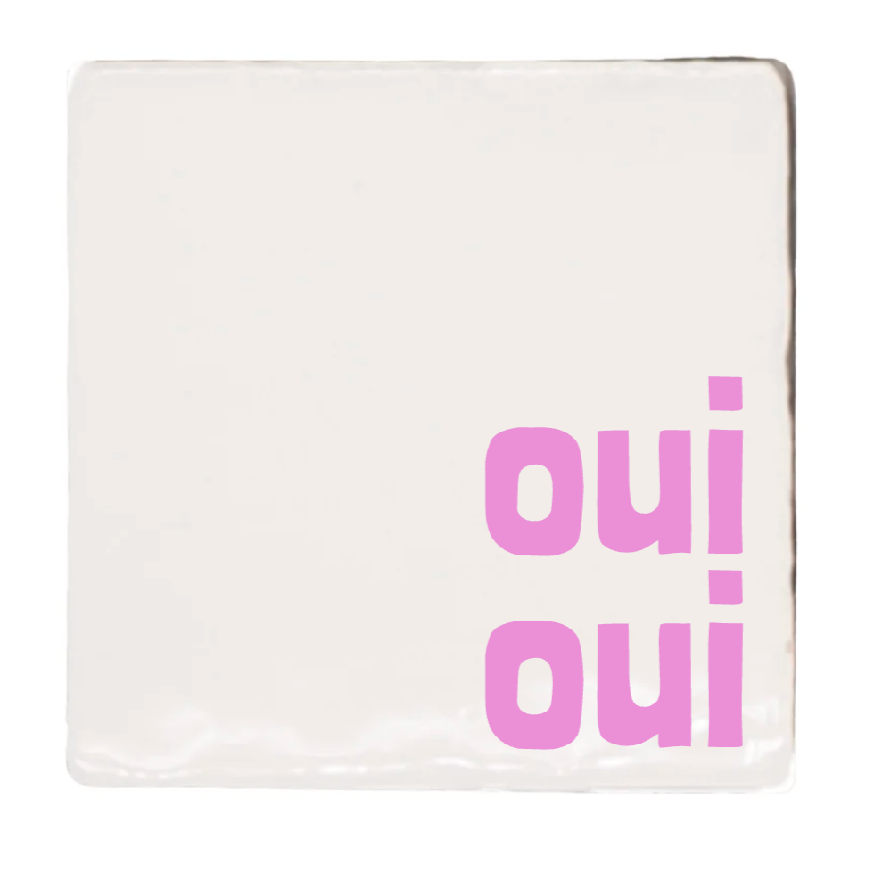 Label2X Tegeltje oui oui Tegeltje oui oui woonaccessoires homedecoratie