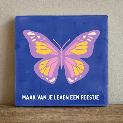 Label2X Tegeltje retro Tegeltje retro woonaccessoires homedecoratie