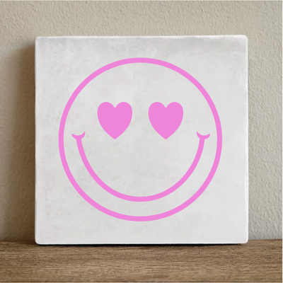 Label2X Tegeltje smiley Tegeltje smiley woonaccessoires homedecoratie