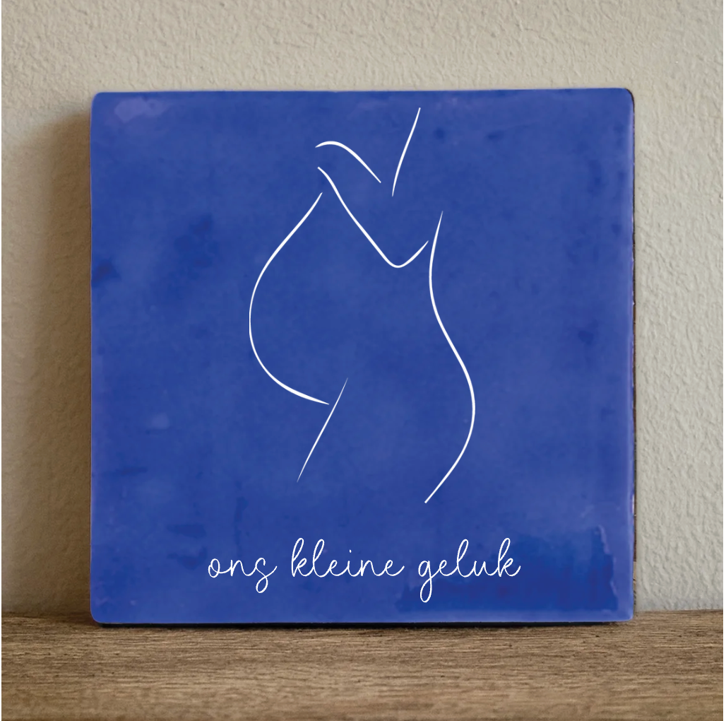 Label2X Tegeltje zwanger! Tegeltje zwanger! woonaccessoires homedecoratie