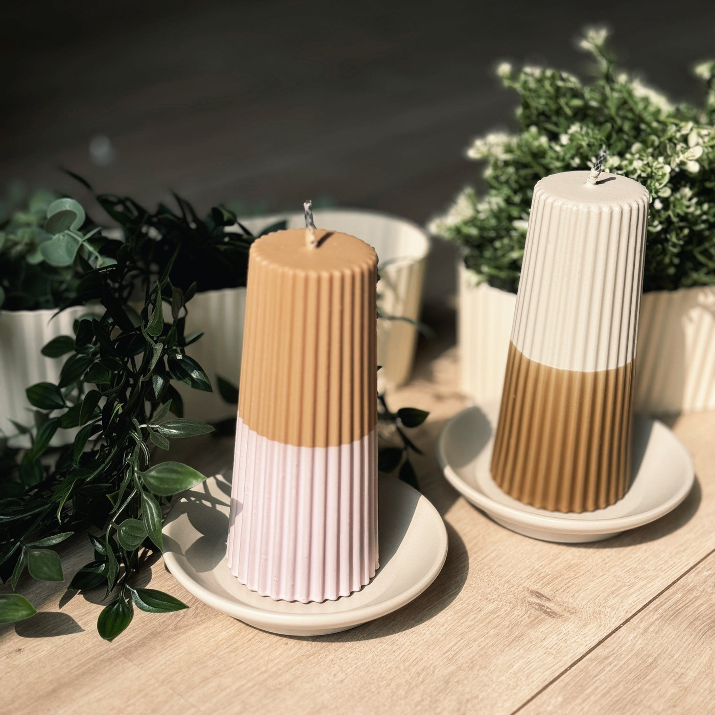 Label2X Kerstmis Tuinkaars met schoteltje woonaccessoires homedecoratie