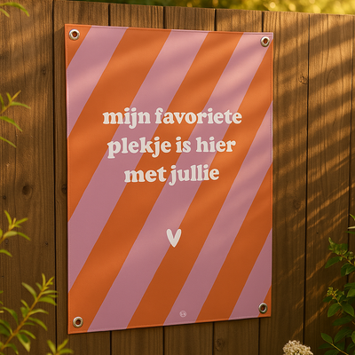 Label2X tuinposter Tuinposter favoriete plekje fun Tuinposter favoriete plekje fun woonaccessoires homedecoratie