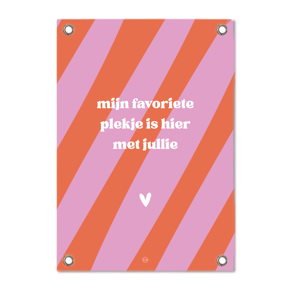 Label2X tuinposter Tuinposter favoriete plekje fun Tuinposter favoriete plekje fun woonaccessoires homedecoratie