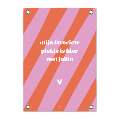Label2X tuinposter Tuinposter favoriete plekje fun Tuinposter favoriete plekje fun woonaccessoires homedecoratie