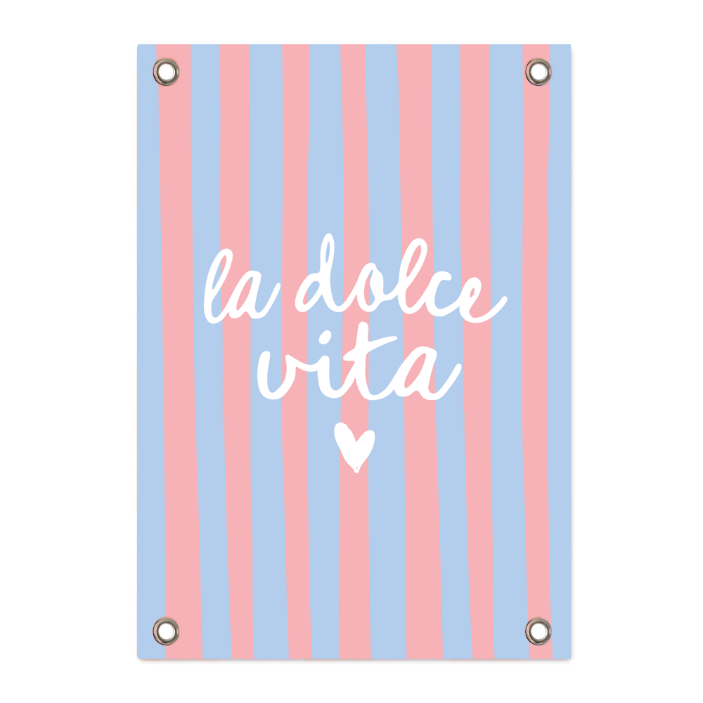Label2X tuinposter Tuinposter la dolce vita Tuinposter la dolce vita woonaccessoires homedecoratie