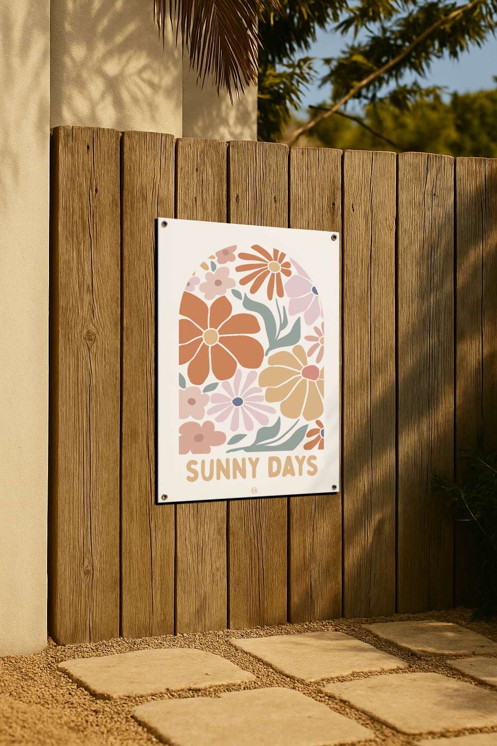 Label2X tuinposter Tuinposter sunny days Tuinposter sunny days woonaccessoires homedecoratie