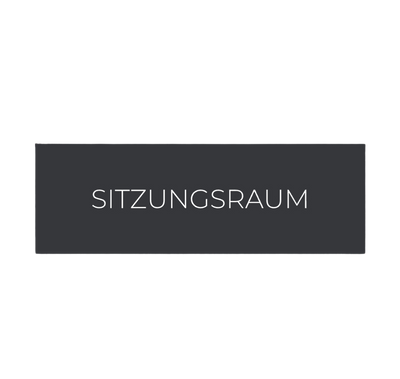 Label2X deurbordje bedrijf Türschild mit Text Besprechungsraum woonaccessoires homedecoratie