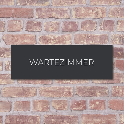Label2X deurbordje bedrijf Türschild mit Text Wartezimmer woonaccessoires homedecoratie