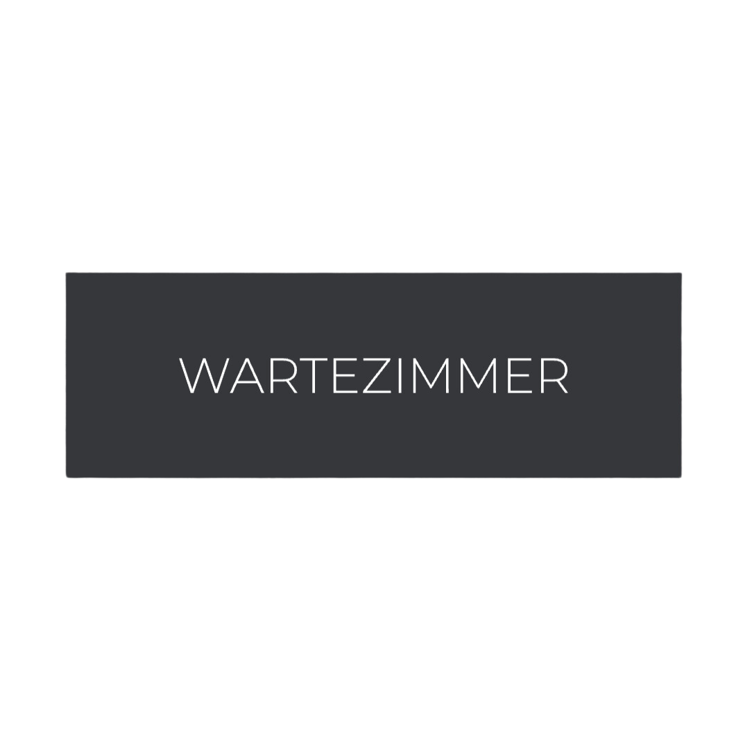 Label2X deurbordje bedrijf Türschild mit Text Wartezimmer woonaccessoires homedecoratie