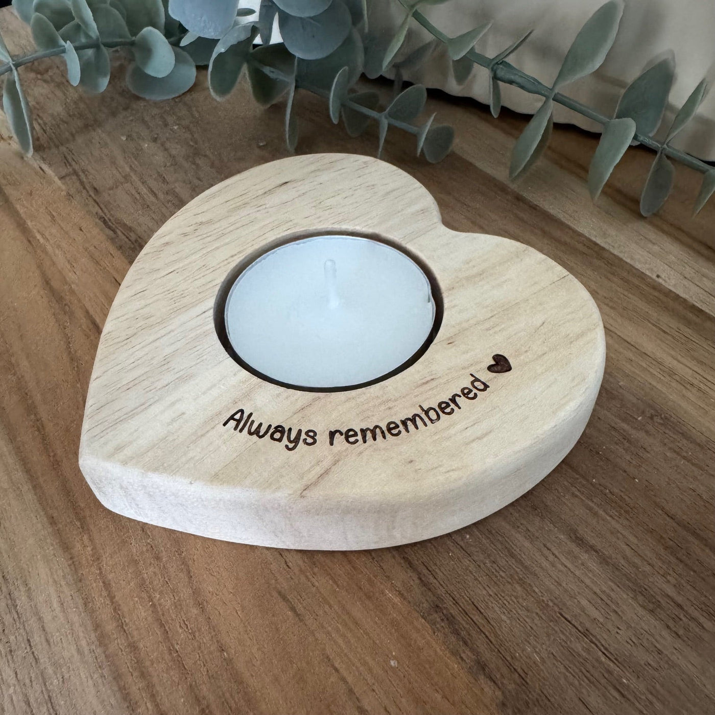 Label2X Waxinehouder hart always remembered Waxinehouder hart always remembered woonaccessoires homedecoratie