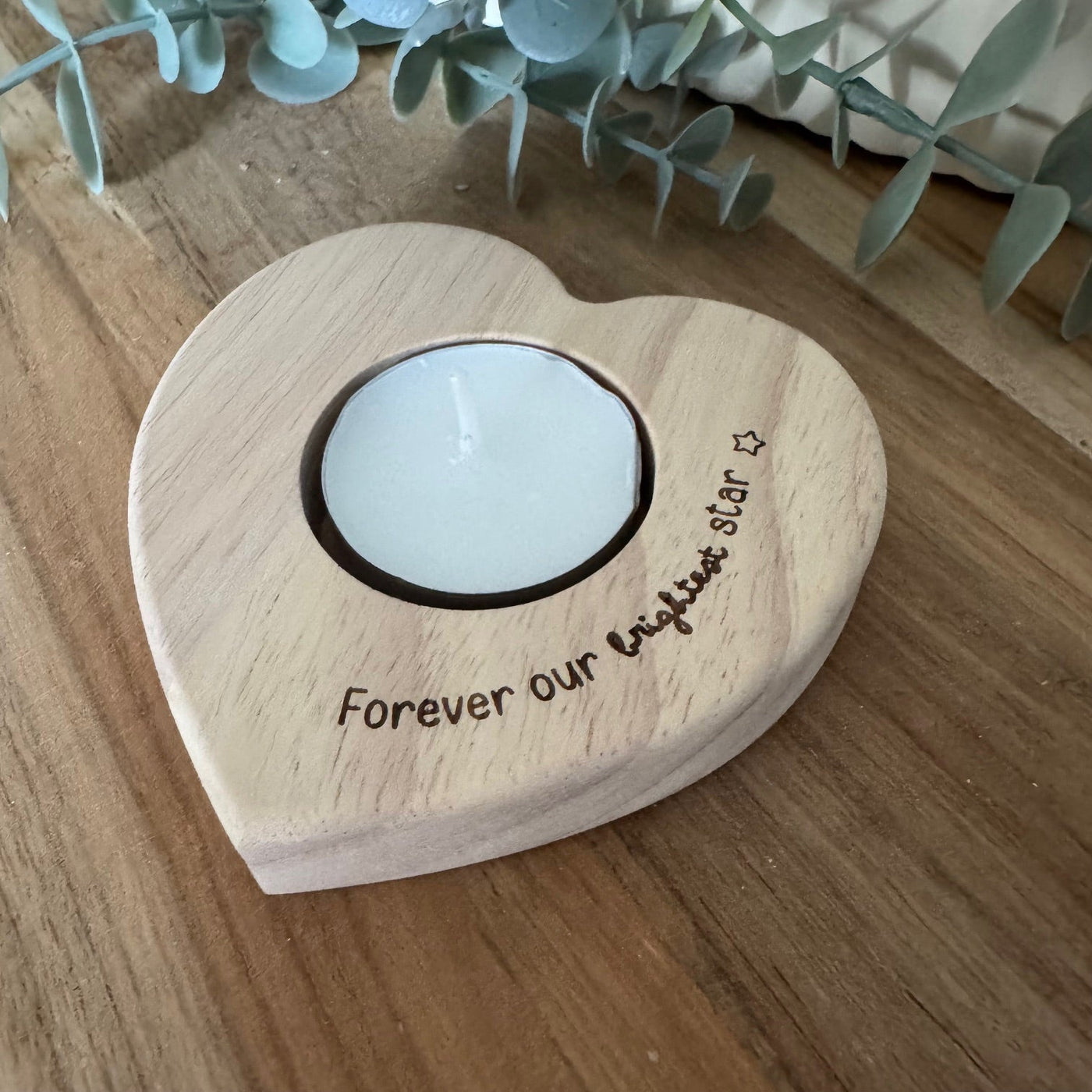 Label2X Waxinehouder hart forever our brightest star Waxinehouder hart forever our brightest star woonaccessoires homedecoratie
