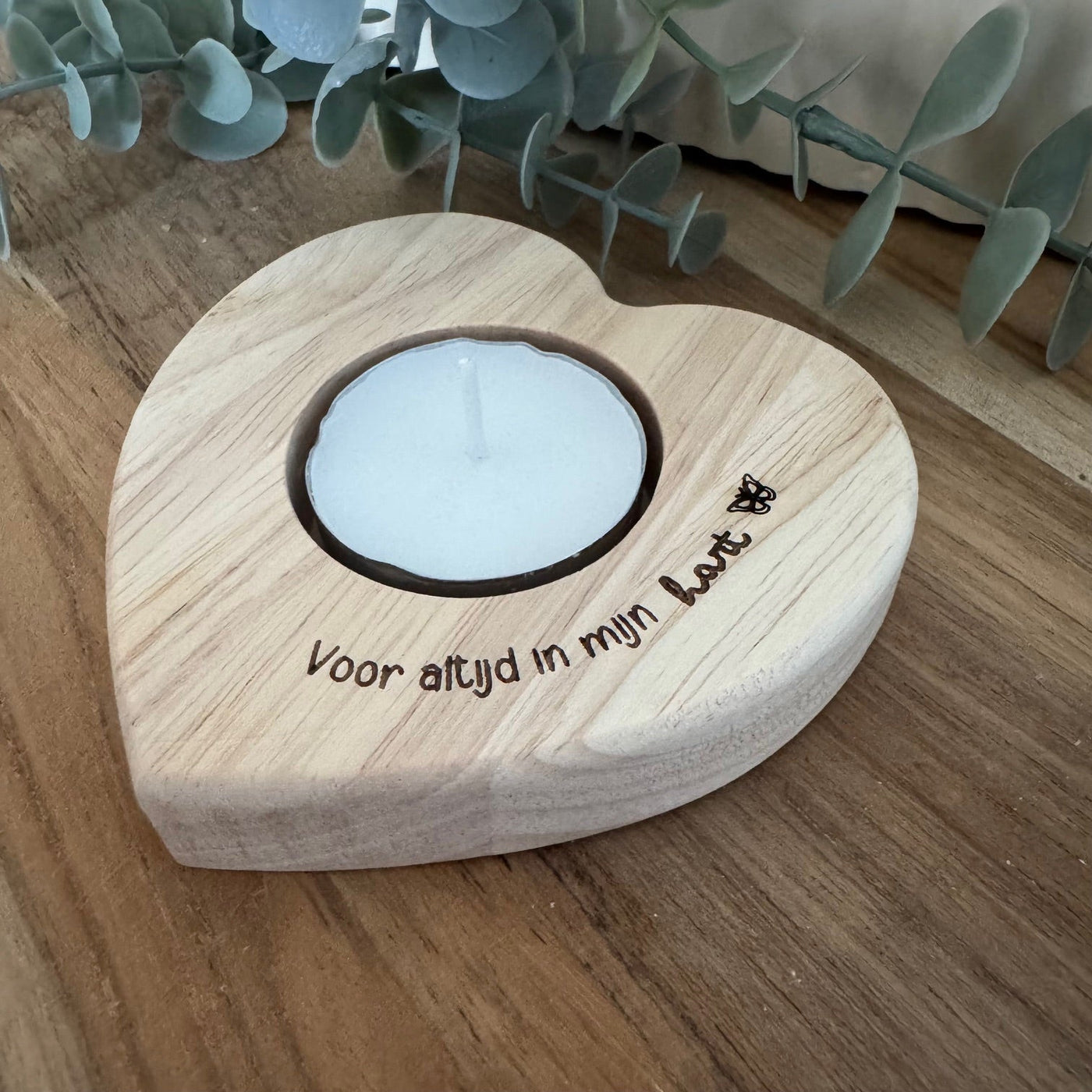 Label2X Waxinehouder hart voor altijd in mijn hart Waxinehouder hart voor altijd in mijn hart woonaccessoires homedecoratie
