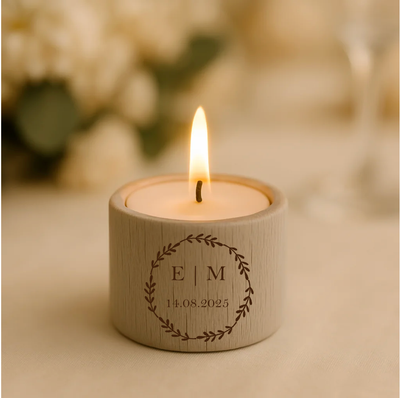 Label2X Waxinehouder rond eigen tekst Waxinehouder rond eigen tekst woonaccessoires homedecoratie