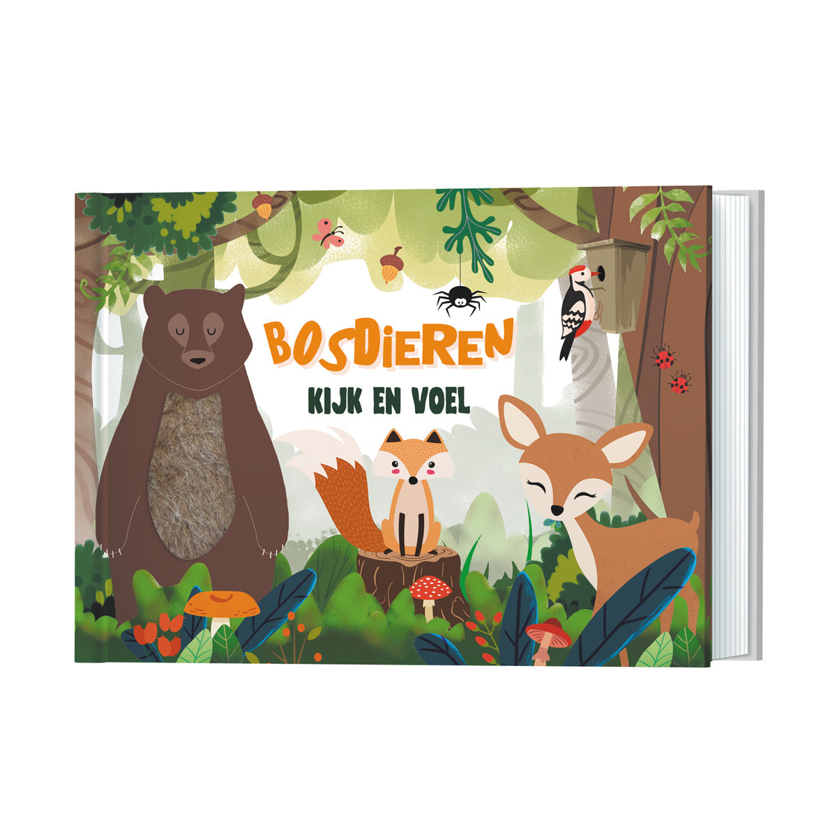 Lantaarn Publishers Kinderboeken Kijk en voel - Bosdieren woonaccessoires homedecoratie