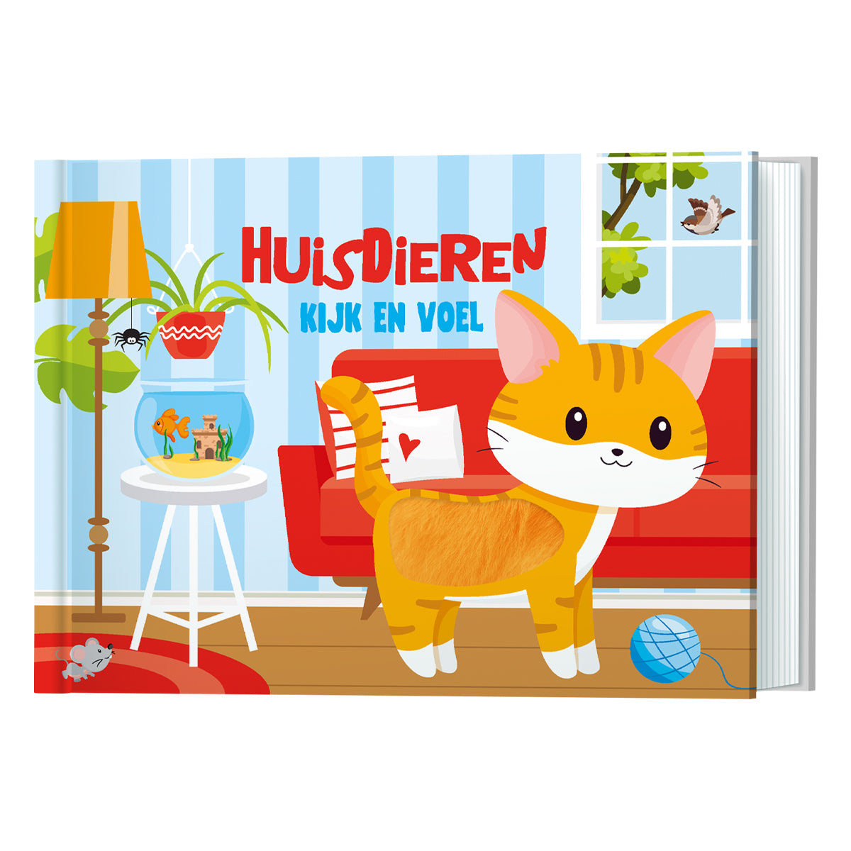 Lantaarn Publishers Kinderboeken Kijk en voel - Huisdieren 9789463545877 woonaccessoires homedecoratie