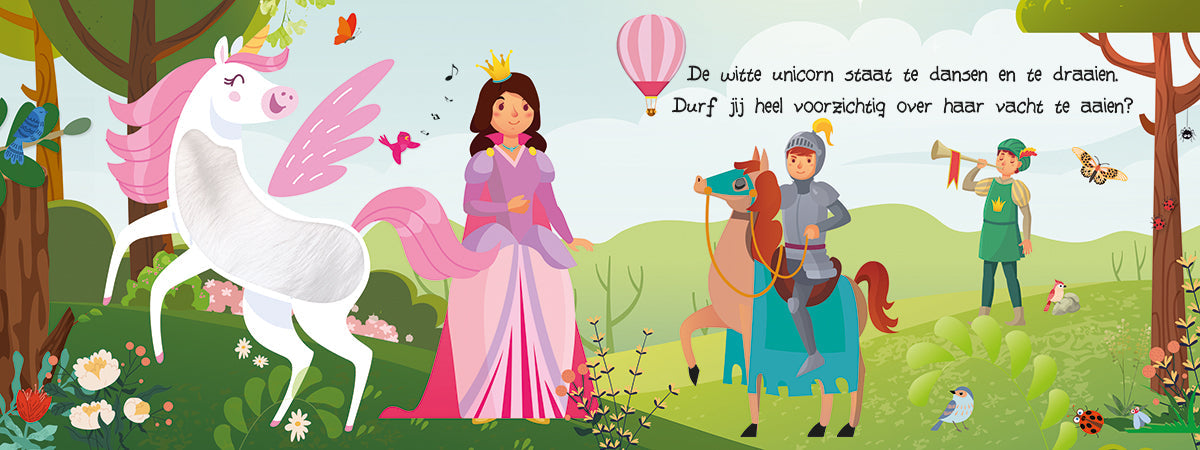 Lantaarn Publishers Kinderboeken Kijk en voel - Unicorns & prinsessen 9789463546898 woonaccessoires homedecoratie