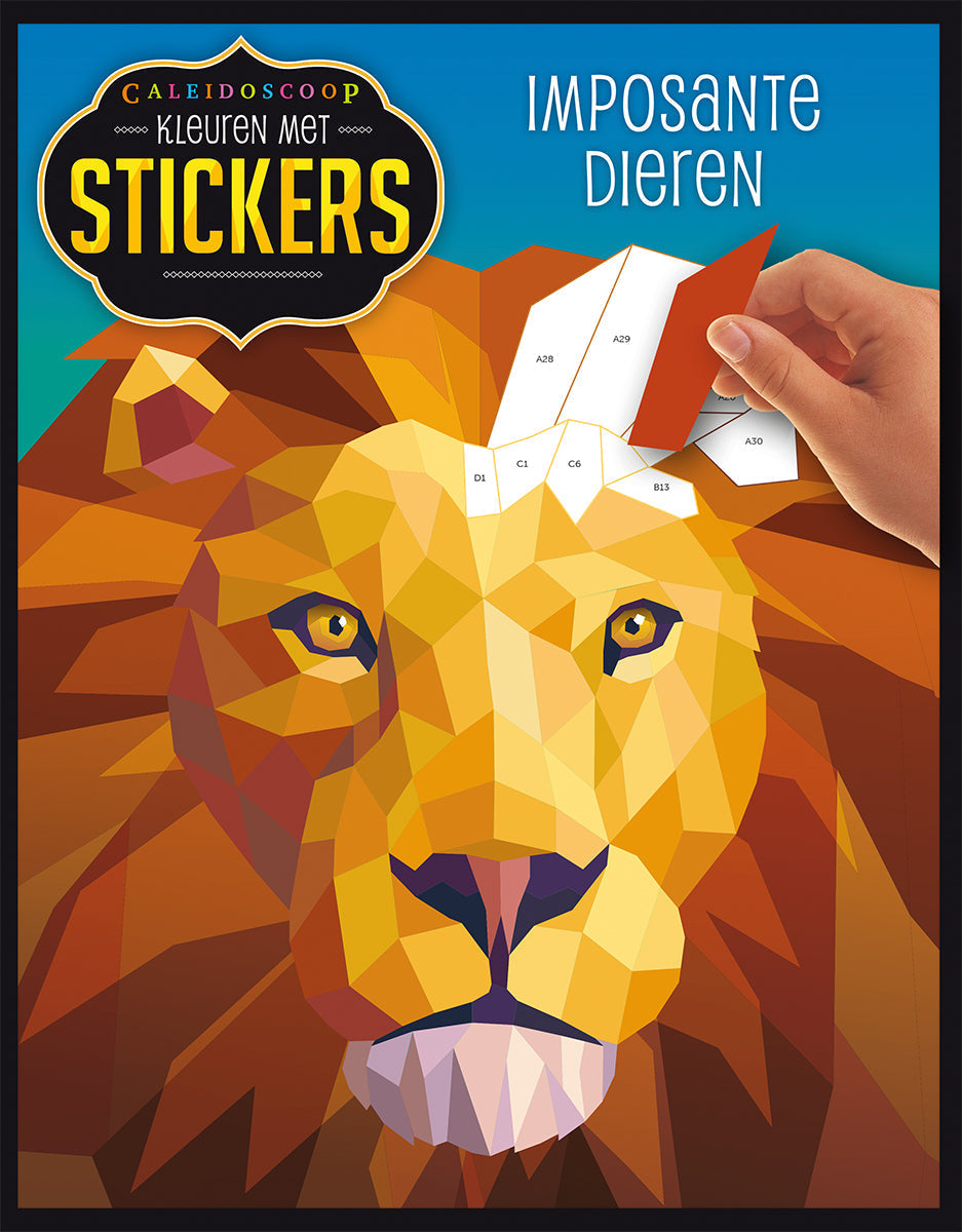 Lantaarn Publishers Kinderboeken Kleuren met stickers - Imposante dieren 9789463547444 woonaccessoires homedecoratie