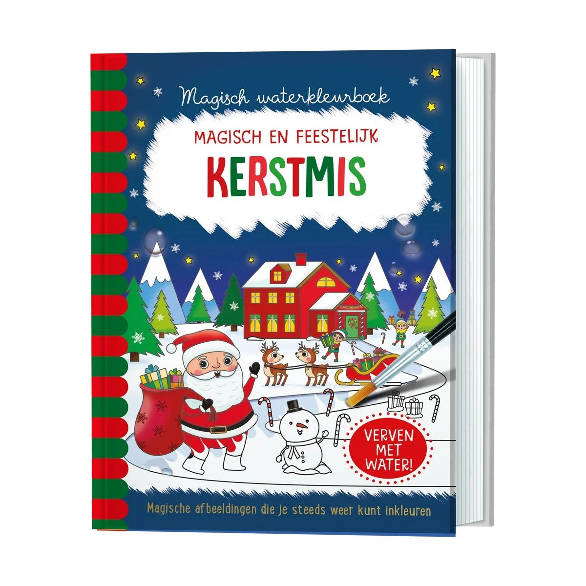 Lantaarn Publishers Kinderboeken Magisch waterkleurboek Kerstmis 9789463547550 woonaccessoires homedecoratie