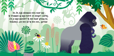 Lantaarn Publishers Kinderboeken Mijn kiekeboek - Junglevriendjes 9789463545488 woonaccessoires homedecoratie