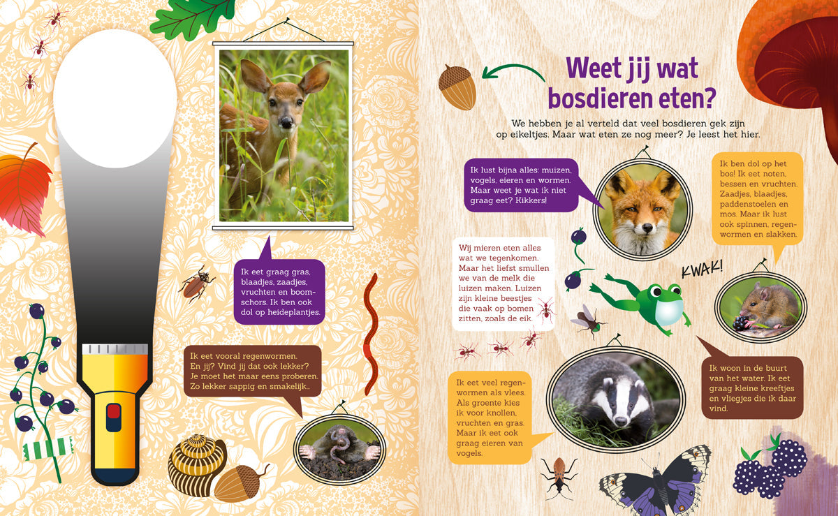 Lantaarn Publishers Kinderboeken Speuren in het bos 9789461888617 woonaccessoires homedecoratie