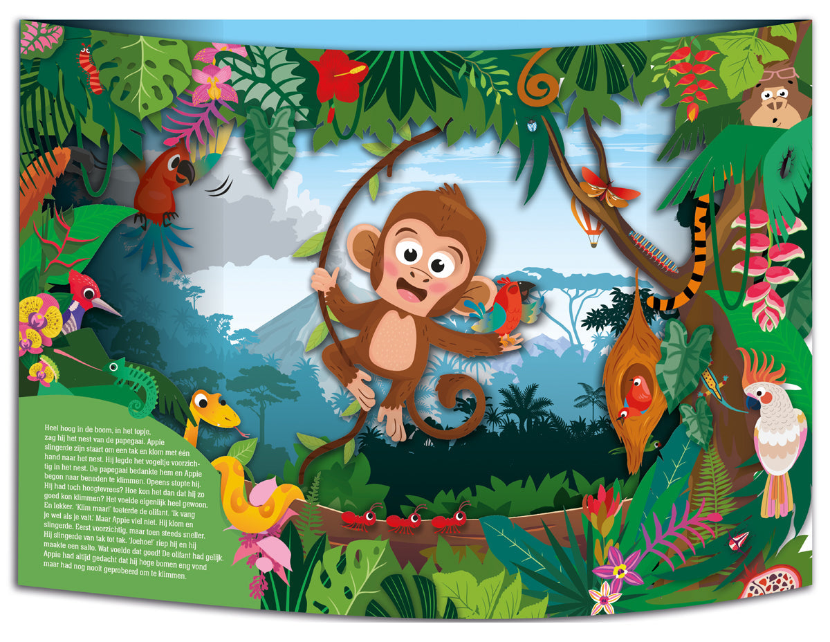 Lantaarn Publishers Kinderboeken Wondere wereld pop-up - Avontuur in de jungle 9789463546294 woonaccessoires homedecoratie