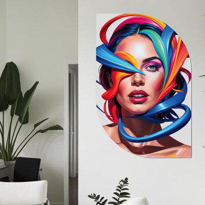 ScandiArt ScandiArt ScandiArt abstract women colorfull ScandiArt abstract women colorfull woonaccessoires homedecoratie
