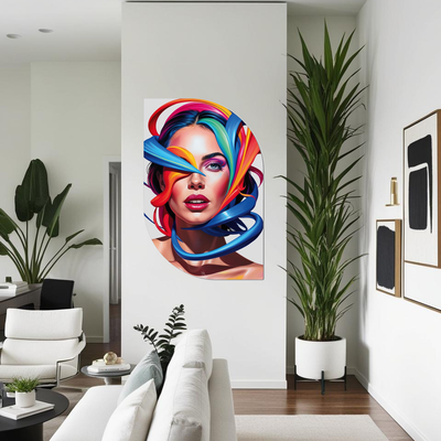 ScandiArt ScandiArt ScandiArt abstract women colorfull ScandiArt abstract women colorfull woonaccessoires homedecoratie