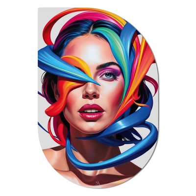 ScandiArt ScandiArt ScandiArt abstract women colorfull ScandiArt abstract women colorfull woonaccessoires homedecoratie