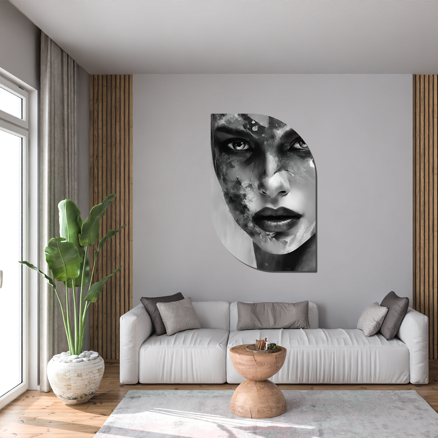 ScandiArt ScandiArt ScandiArt abstract women face woonaccessoires homedecoratie