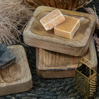Label2X Amberblokjes Amberblokje vanille woonaccessoires homedecoratie