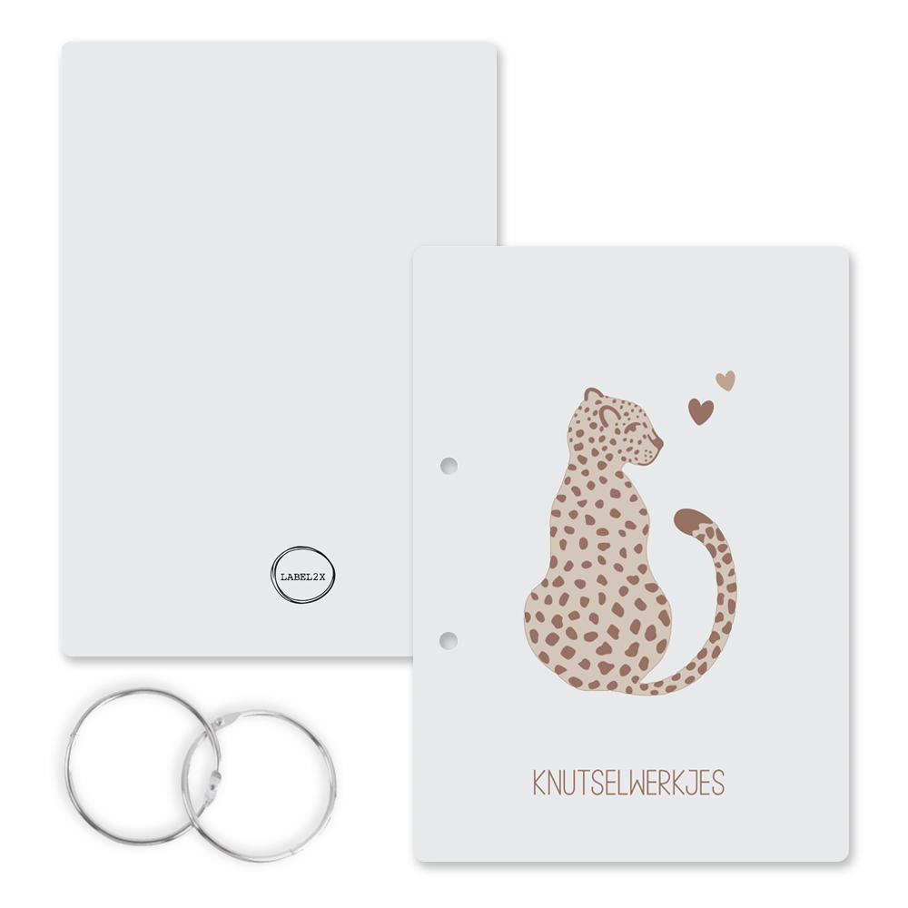 Label2X Bewaarbundel Knutselwerkjes Cheetah