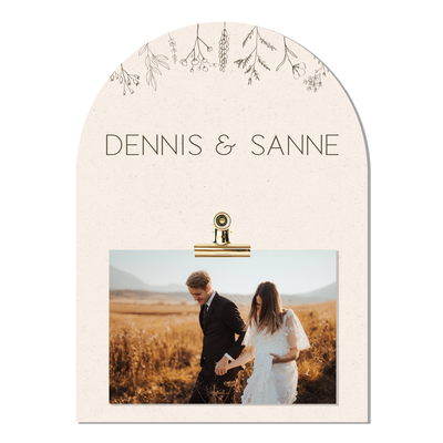 Label2X Huwelijk Boog clipboard flowers 6090337352372 BC-004 woonaccessoires homedecoratie