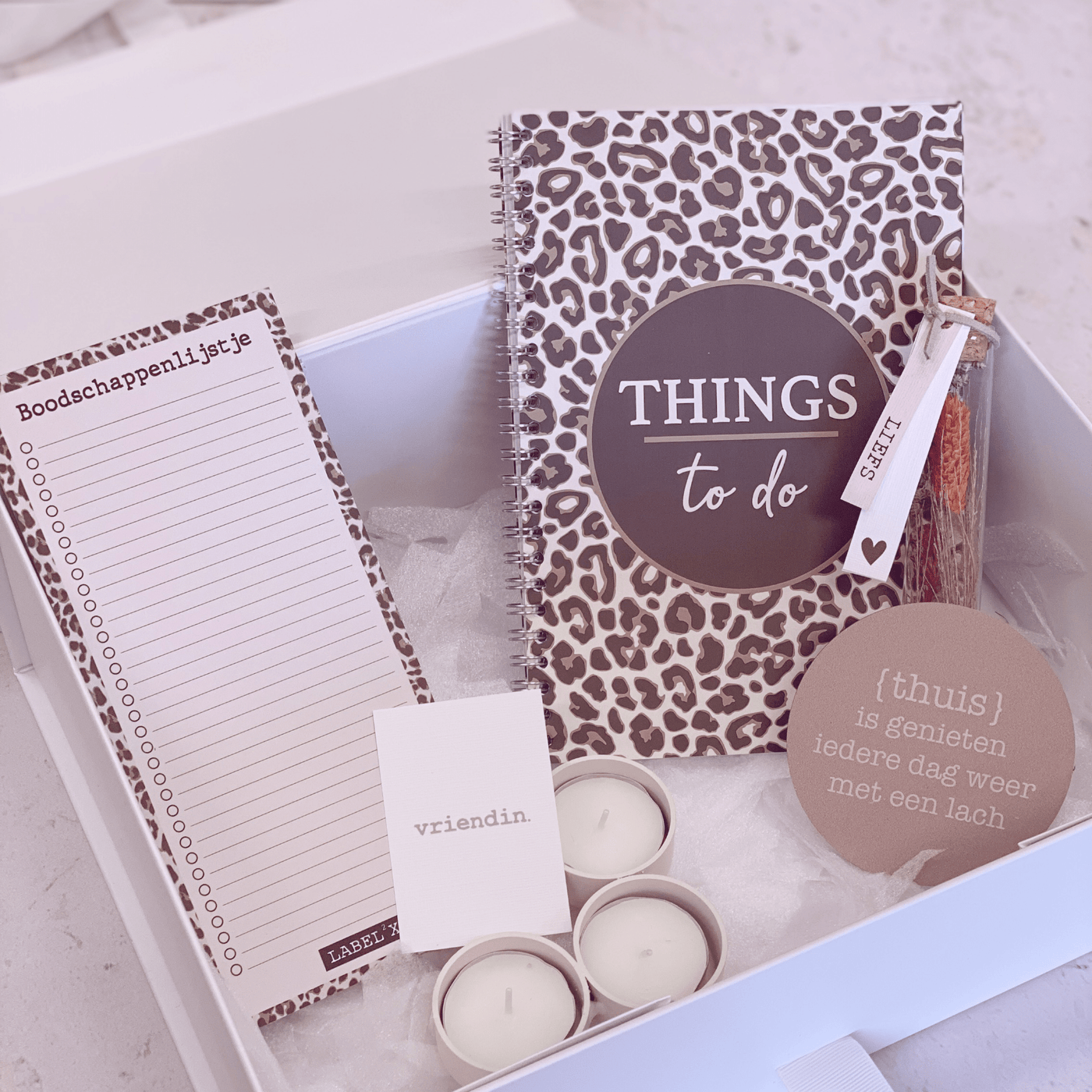 Label2X Cadeaudoos Cadeaudoos leopard