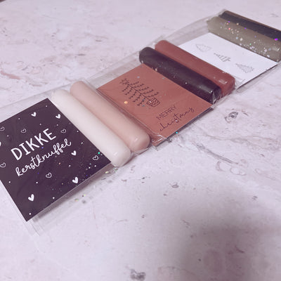 Label2X Sintkerst Cadeausetje 2 kaarsen met kaartje woonaccessoires homedecoratie