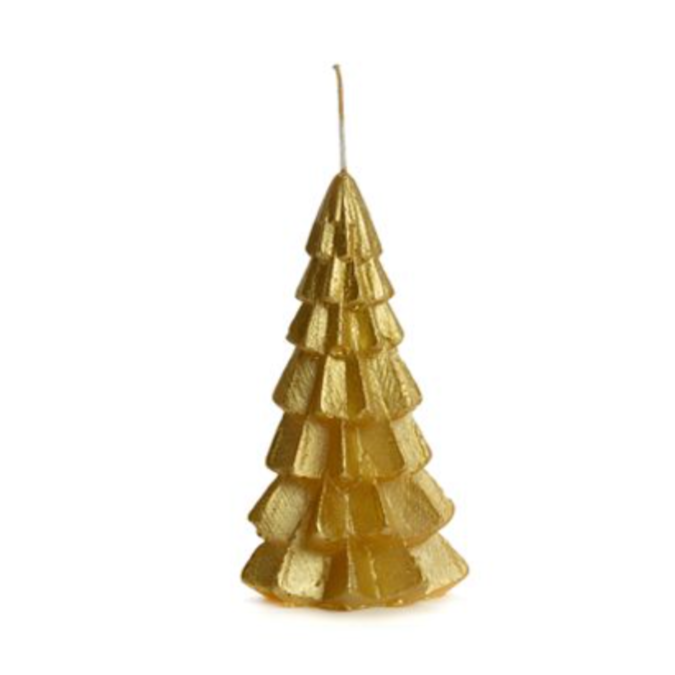 Label2X Sintkerst Kaars kerstboom goud XS woonaccessoires homedecoratie