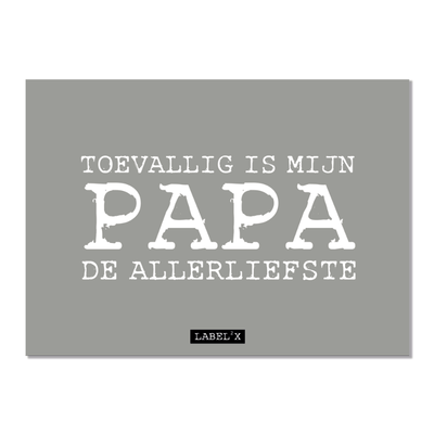 Label2X Kaarten Kaart mijn papa