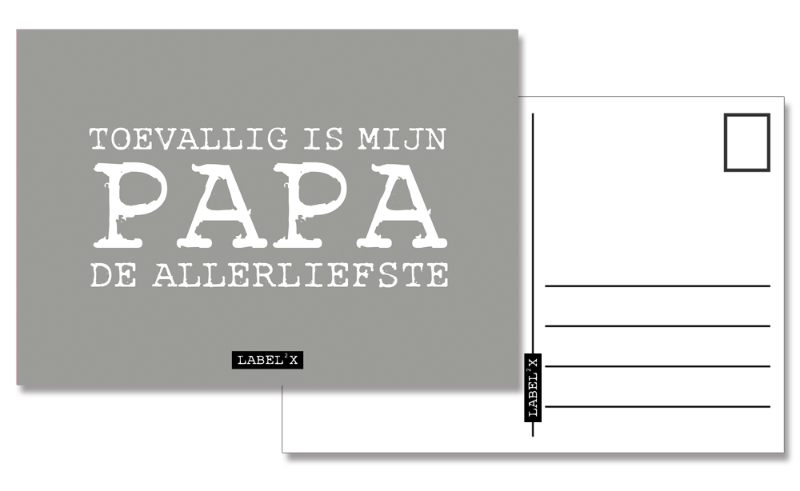 Label2X Kaarten Kaart mijn papa