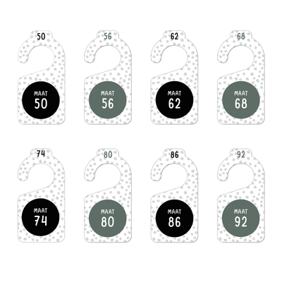 Label2X Kastverdelers dots black green woonaccessoires homedecoratie