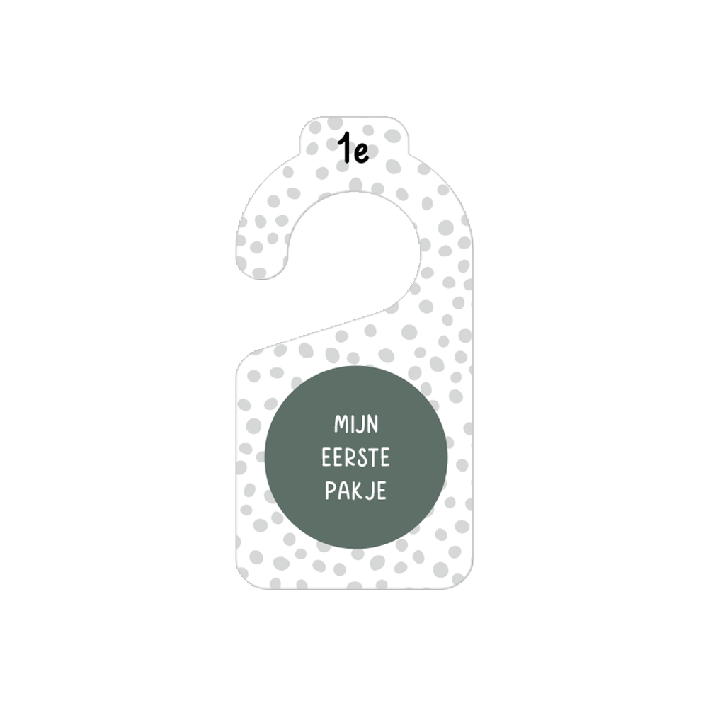 Label2X Kastverdelers dots black green woonaccessoires homedecoratie