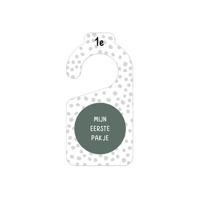 Label2X Kastverdelers dots black green woonaccessoires homedecoratie