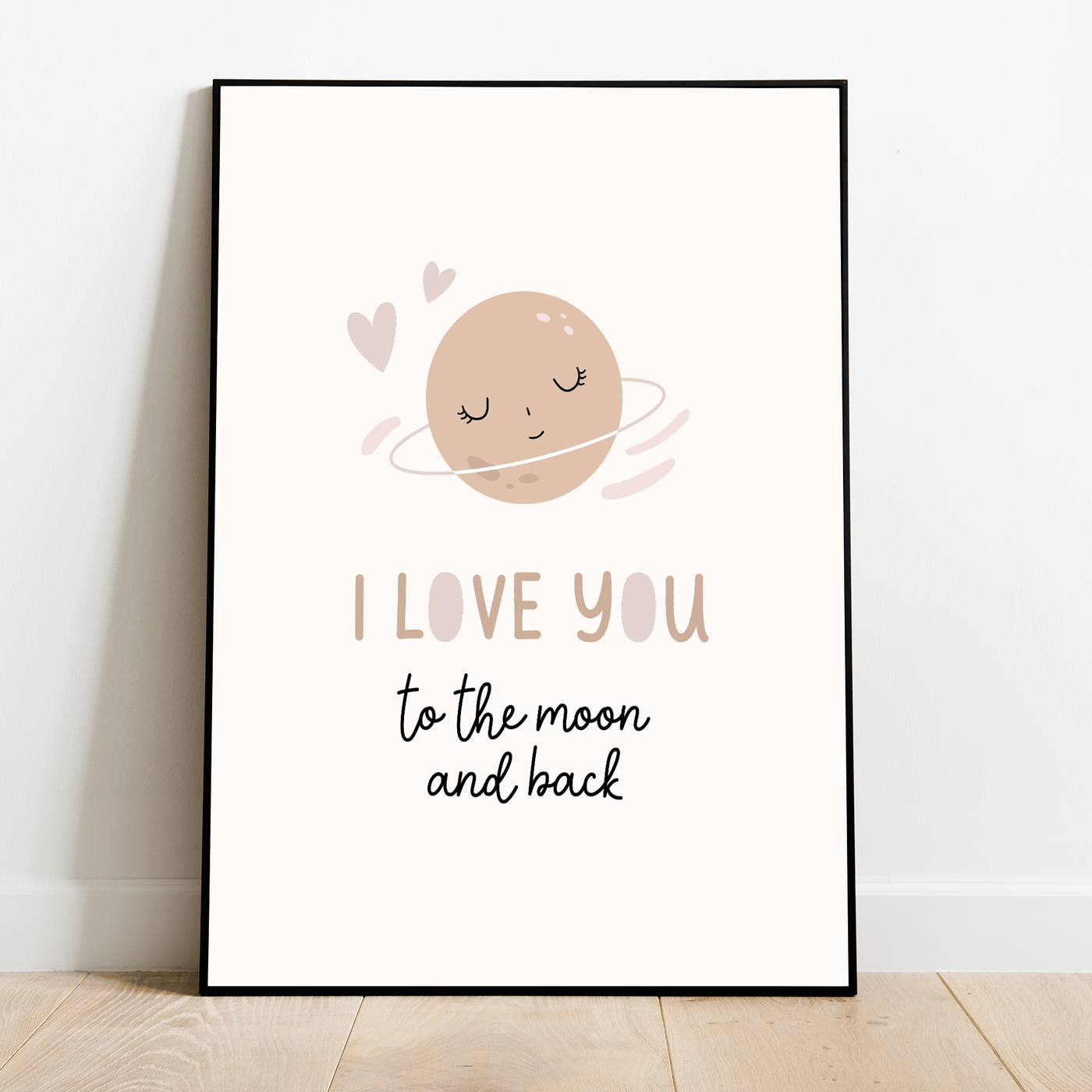 Label2X Kinderkamerposter Kinderkamer poster love you to the moon