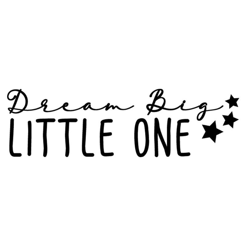 Label2X Muurstickers Klein (30 cm breed) Muursticker dream big little one