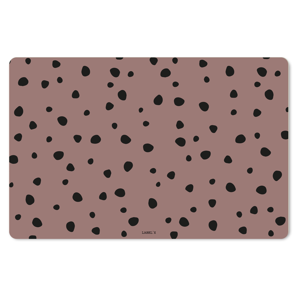 Label2X Knutselmat dots oudroze woonaccessoires homedecoratie