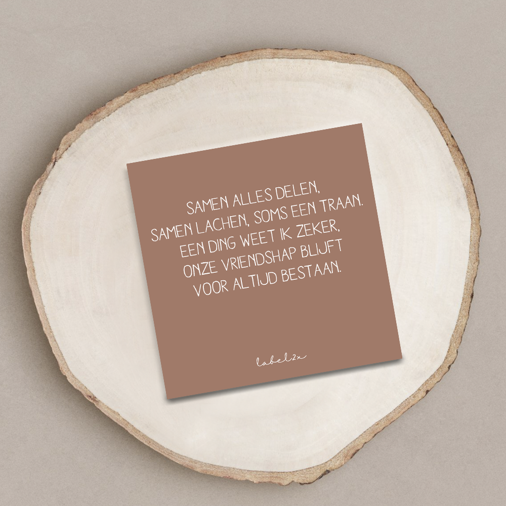 Label2X Minigift Minigift samen alles delen woonaccessoires homedecoratie